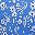 Blue White Floral