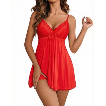 Avidlove Nightgowns for Women Lingerie Chemise Nightgown Lace Babydoll Sleepwear Dress