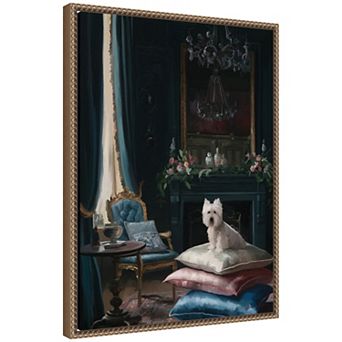 Monday Morning Blue by Mary Sparrow Framed Canvas Wall Art Print