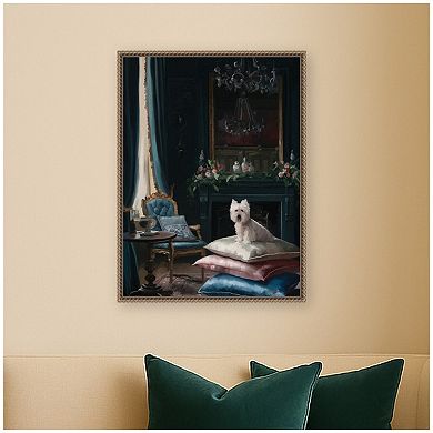Monday Morning Blue by Mary Sparrow Framed Canvas Wall Art Print
