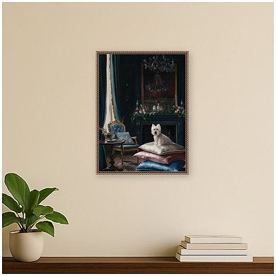 Monday Morning Blue by Mary Sparrow Framed Canvas Wall Art Print