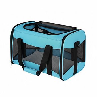 Petsfit Airline Approved Pet Carrier: Portable, Breathable, Foldable with Removable Fleece Pad