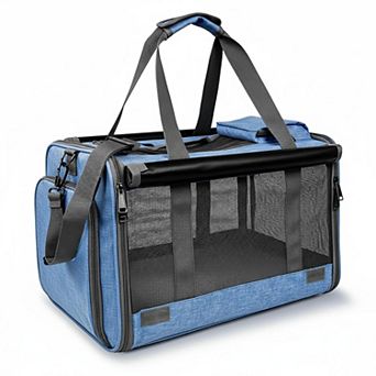 Petsfit Large Pet Carrier Softside Collapsible Breathable Washable for Cats Small Dogs 20lbs