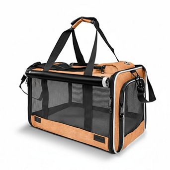 Petsfit Large Pet Carrier Softside Collapsible Breathable Washable for Cats Small Dogs 20lbs