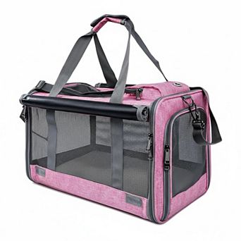Petsfit Large Pet Carrier Softside Collapsible Breathable Washable for Cats Small Dogs 20lbs
