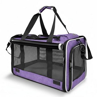 Petsfit Large Pet Carrier Softside Collapsible Breathable Washable for Cats Small Dogs 20lbs