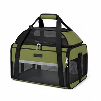 Petsfit Top Expandable Pet Carrier Airline Approved Soft Sided Underseat 15lbs Locking