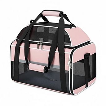 Petsfit Top Expandable Pet Carrier Airline Approved Soft Sided Underseat 15lbs Locking