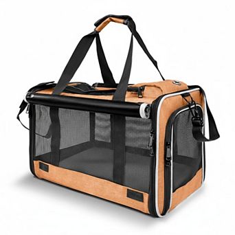 Petsfit Pet Carrier Soft-sided Large Cat Small Dog Travel Bag Breathable Washable