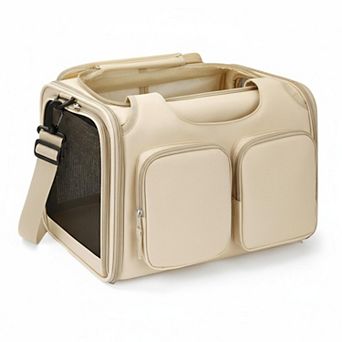 Petsfit Airline Approved Pet Carrier for Small Dogs/Cats (12lbs Max) Collapsible Soft Side