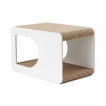 Nicate Cardboard Cat Scratcher House: Indoor Double Layer Scratch Relax Play