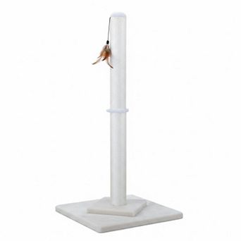 Nicate 34" Tall Cat Scratcher Tree Double Base Reinforcement Sisal Posts Toys Indoor Cats