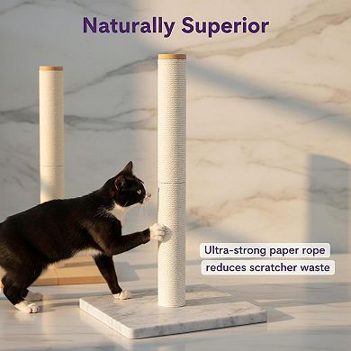 Nicate 23.6" Tall Cat Scratcher Paper Rope Posts Hanging Indoor Replaceable Safe Long Lasting