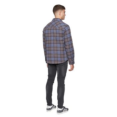 Duck and Cover Mens Willington Checked Overshirt