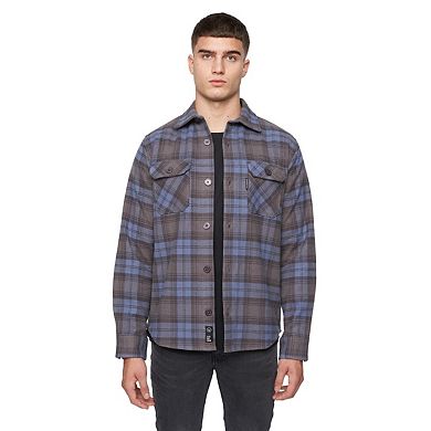 Duck and Cover Mens Willington Checked Overshirt