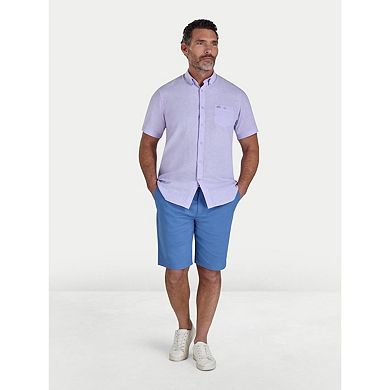 Raging Bull Mens Classic Linen Short-Sleeved Shirt