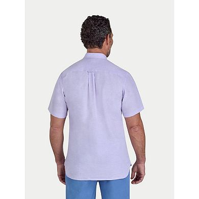 Raging Bull Mens Classic Linen Short-Sleeved Shirt