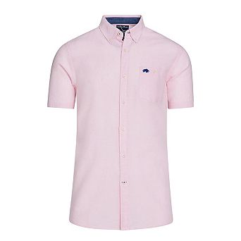 Raging Bull Mens Classic Linen Short-Sleeved Shirt