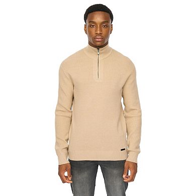 Duck and Cover Mens Potenza Knitted Quarter Zip Jumper