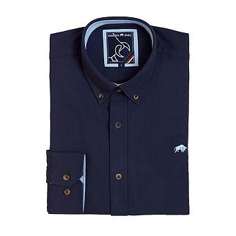Raging Bull Mens Classic Oxford Long-Sleeved Shirt