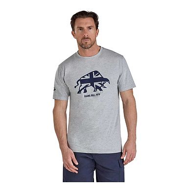 Raging Bull Mens Bull Embroidered T-Shirt