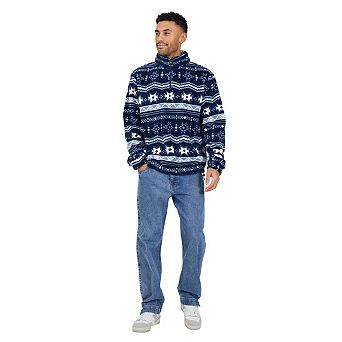 Brave Soul Mens Borg Quarter Zip Fleece