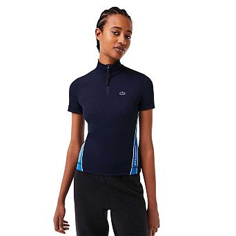 Lacoste Mens Zip Neck Polo Shirt