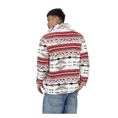 Brave Soul Mens Hebden Fleece Quarter Zip Sweatshirt
