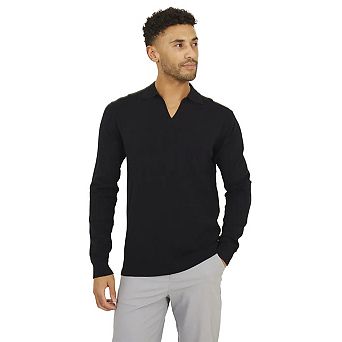 Brave Soul Mens Trophy Long-Sleeved Polo Shirt
