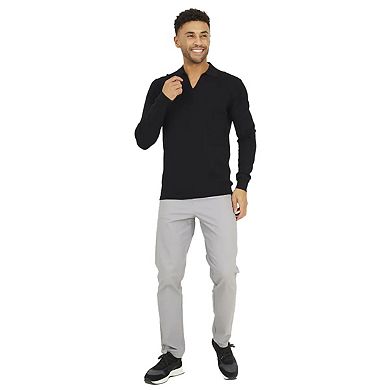 Brave Soul Mens Trophy Long-Sleeved Polo Shirt