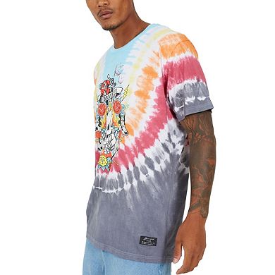 Brave Soul Mens Tie Dye Crew Neck Oversized T-Shirt