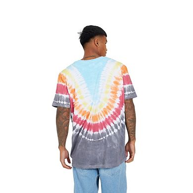 Brave Soul Mens Tie Dye Crew Neck Oversized T-Shirt