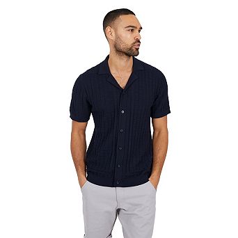Brave Soul Mens Buttoned Revere Collar Shirt