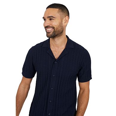 Brave Soul Mens Buttoned Revere Collar Shirt