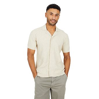Brave Soul Mens Buttoned Revere Collar Shirt