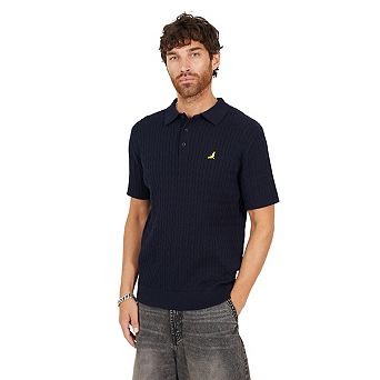 Brave Soul Mens Mysterio Knitted Polo Shirt