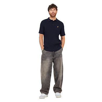 Brave Soul Mens Mysterio Knitted Polo Shirt