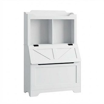 Space-Saving Children's Bookcase, Toy Chest, Kids Bookcase, Children's Shelf for Playroom, Bedroom