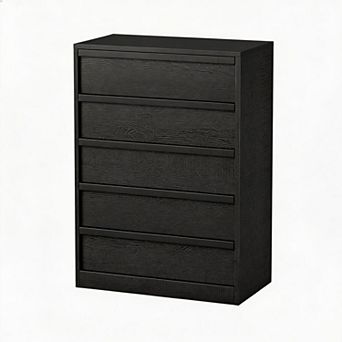 5-Dresser for Bedroom, Freestanding Drawer, Wooden Closet Chest Storage for Living Room