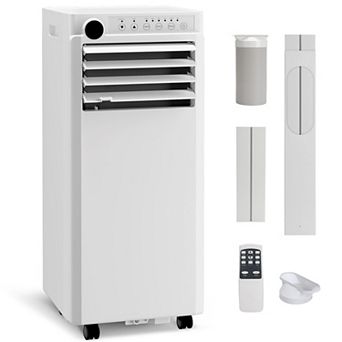 Powerful 10000 BTU Portable Air Conditioner, 3-in-1 Cooling, Dehumidifier & Fan, Remote Control