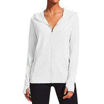 PINSPARK Womens Lightweight Zip Sun Jacket Outdoor Hiking Performance Tops with Pockets