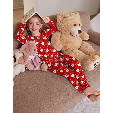 Arshiner Thermal Underwear For Kids Long Johns Girls Base Layer Top And Bottom Set