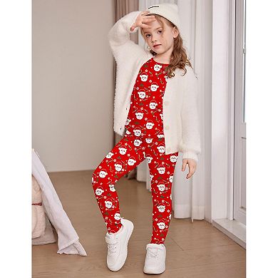 Arshiner Thermal Underwear For Kids Long Johns Girls Base Layer Top And Bottom Set