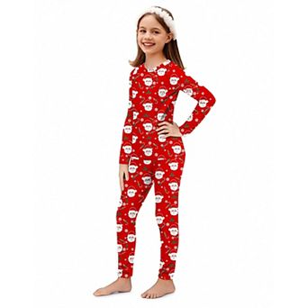 Arshiner Thermal Underwear For Kids Long Johns Girls Base Layer Top And Bottom Set