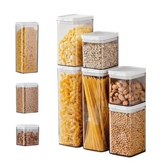 Airtight Food Storage Containers Set, BPA Free Kitchen Storage for Cereal, Stackable Containers
