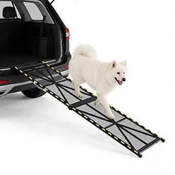 High-Quality Steel Pipe Pet Ramp ,Durable Pet Stairs and Dog Ramp for Easy Pet Access, Mobility Aid