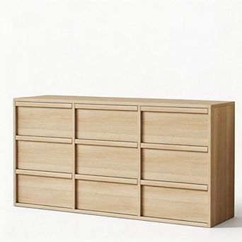 9 Dressers for Bedroom, Freestanding Drawer, Wooden Closet Chest Storage for Living Room