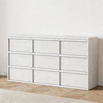 9 Dressers for Bedroom, Freestanding Drawer, Wooden Closet Chest Storage for Living Room