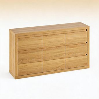 9 Drawer Dresser for Bedroom, Chest of Drawers with Anti-Tipping Device, Storage Cabinet for Closet