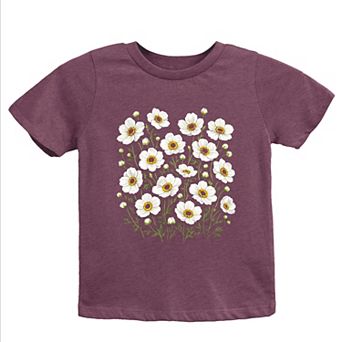 Watercolor Daisies - Youth Short Sleeve Graphic T-Shirt